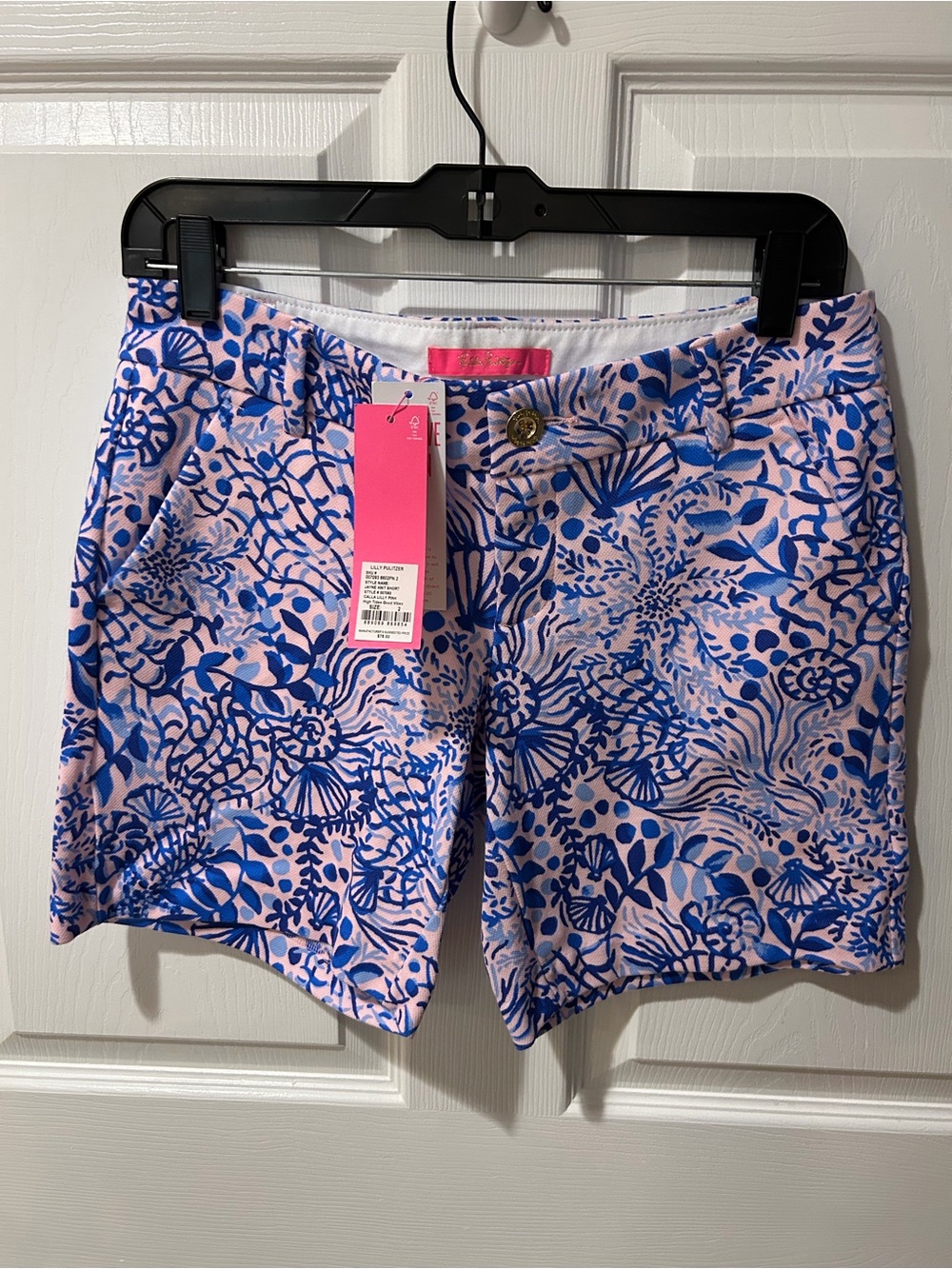 Lilly Pulitzer NWT Jayne Knit Short High Tides Good Vibes Size 2